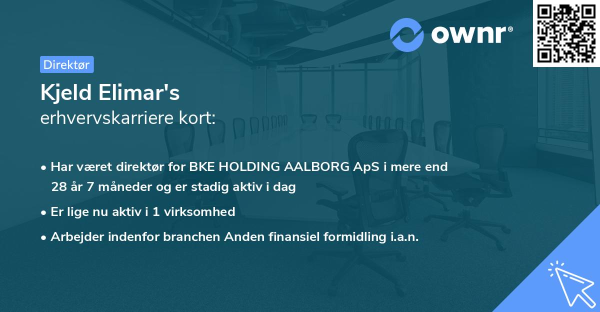 Kjeld Elimar's erhvervskarriere kort