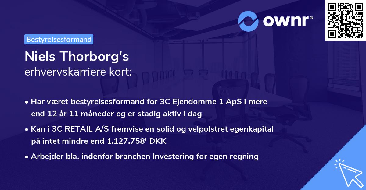 Niels Thorborg's erhvervskarriere kort