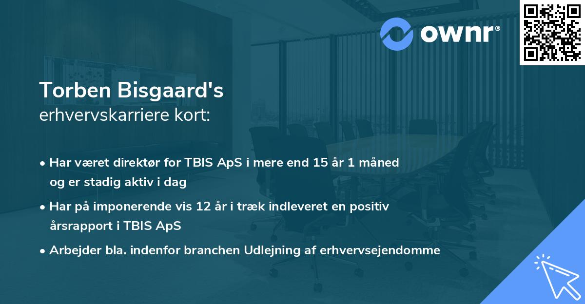 Torben Bisgaard's erhvervskarriere kort