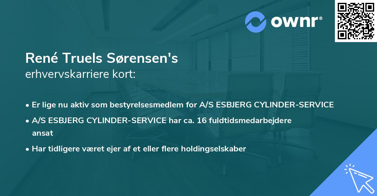 René Truels Sørensen's erhvervskarriere kort