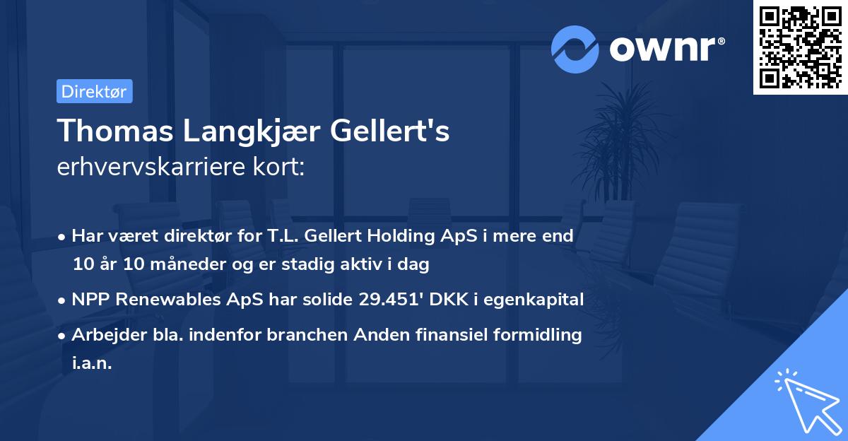 Thomas Langkjær Gellert's erhvervskarriere kort