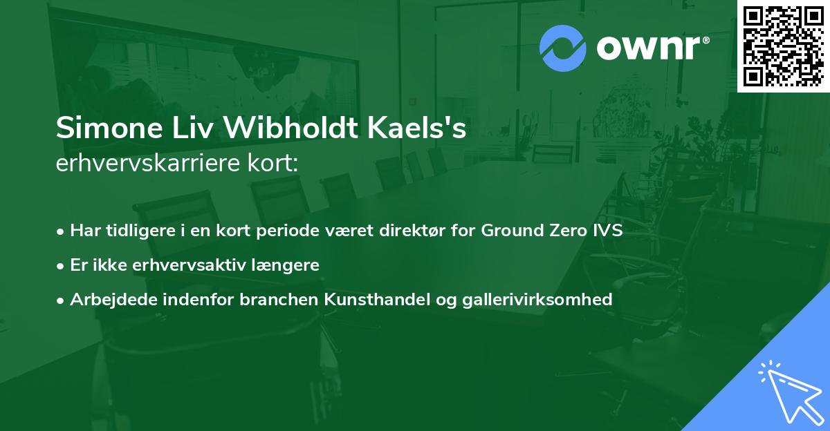 Simone Liv Wibholdt Kaels's erhvervskarriere kort