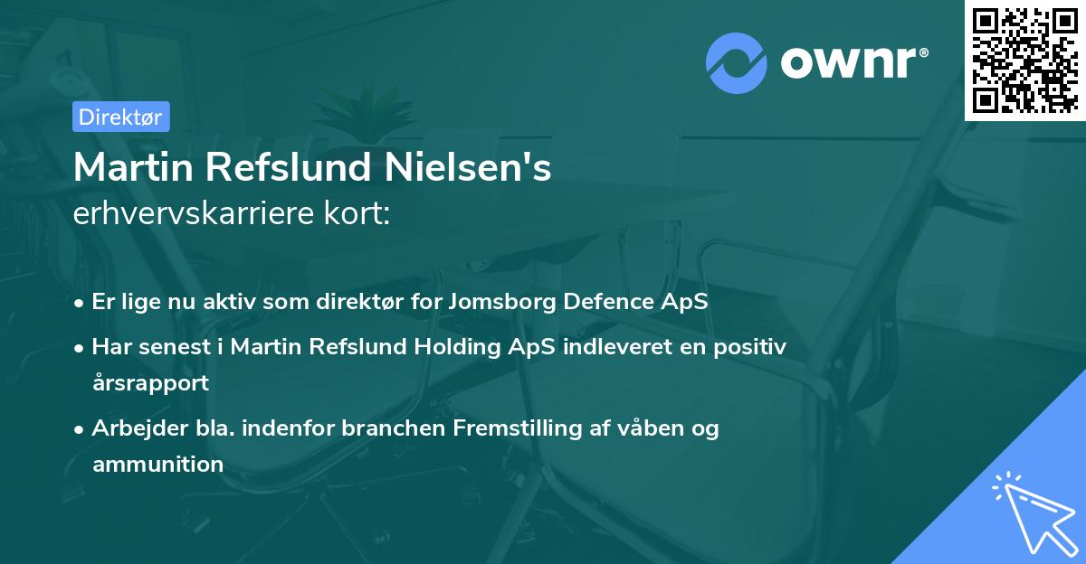 Martin Refslund Nielsen's erhvervskarriere kort