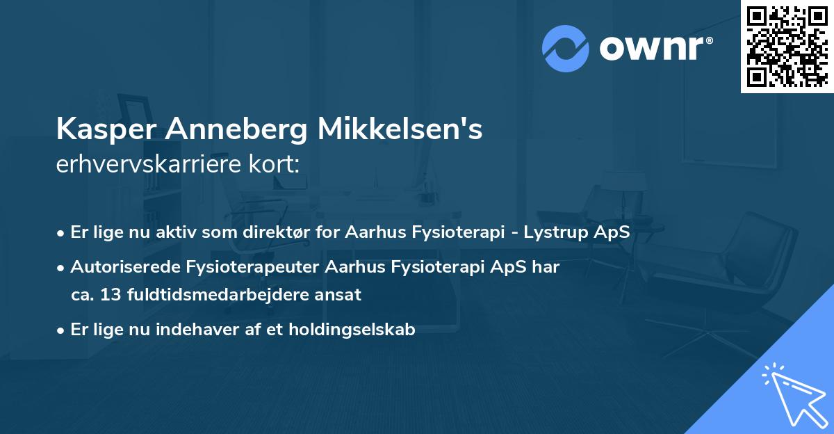 Kasper Anneberg Mikkelsen's erhvervskarriere kort