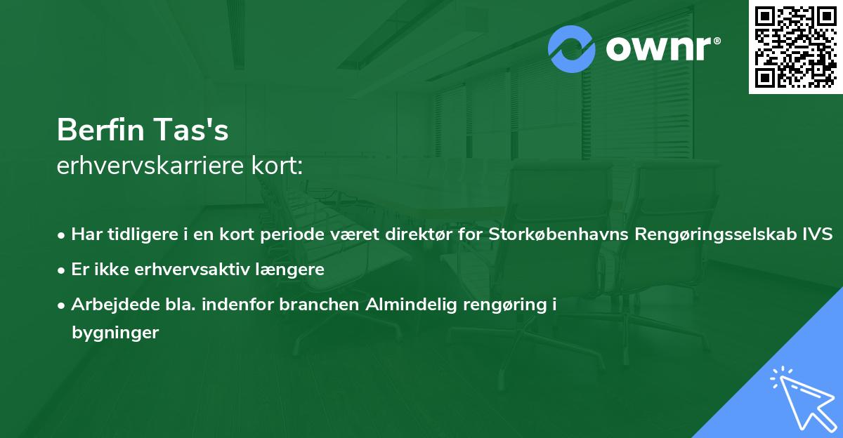 Berfin Tas's erhvervskarriere kort