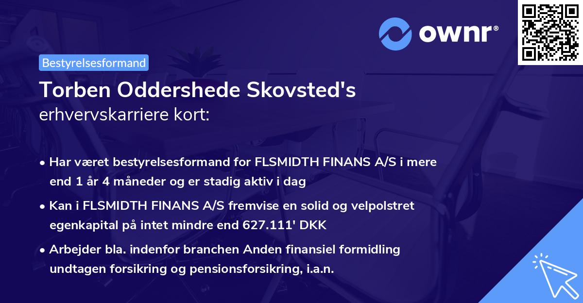 Torben Oddershede Skovsted's erhvervskarriere kort