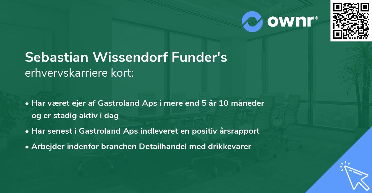 Sebastian Wissendorf Funder's erhvervskarriere kort