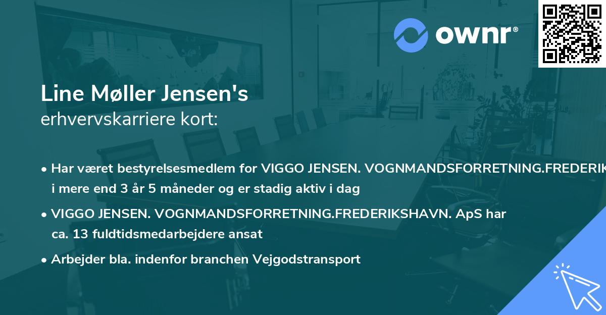 Line Møller Jensen's erhvervskarriere kort