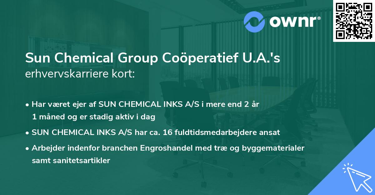 Sun Chemical Group Coöperatief U.A.'s erhvervskarriere kort