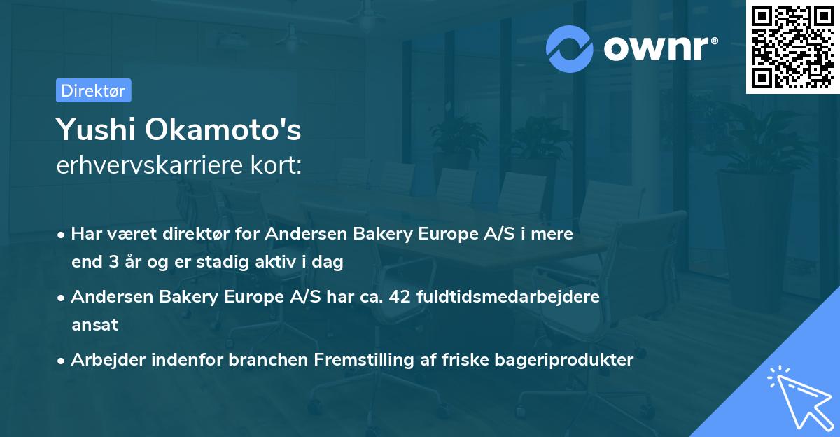 Yushi Okamoto's erhvervskarriere kort