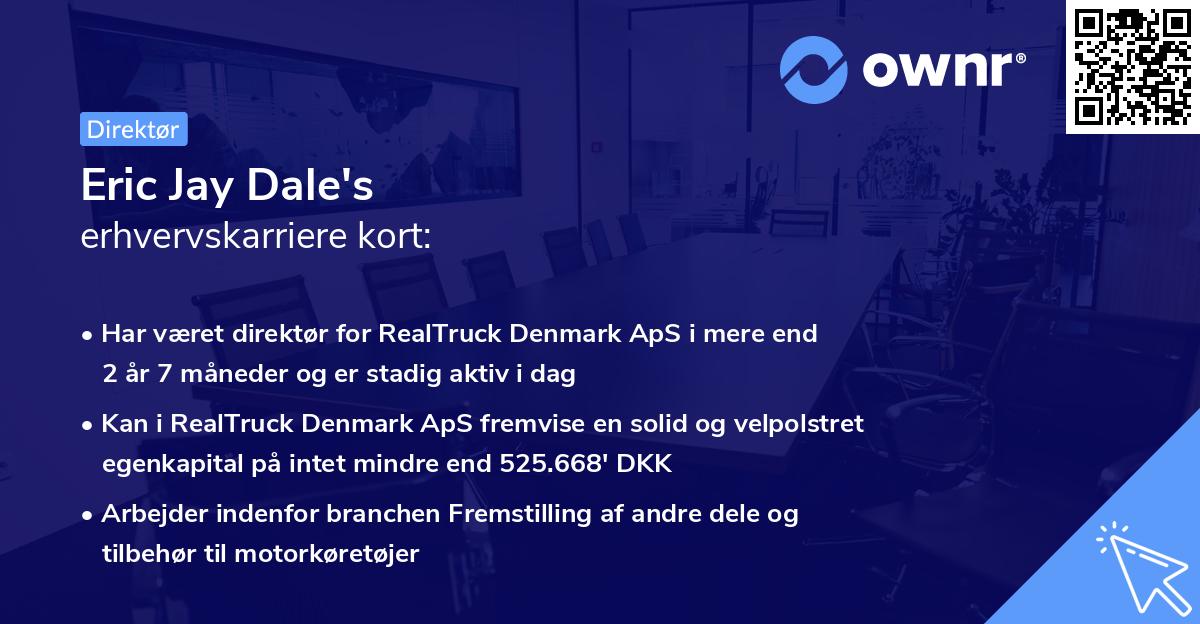 Eric Jay Dale's erhvervskarriere kort