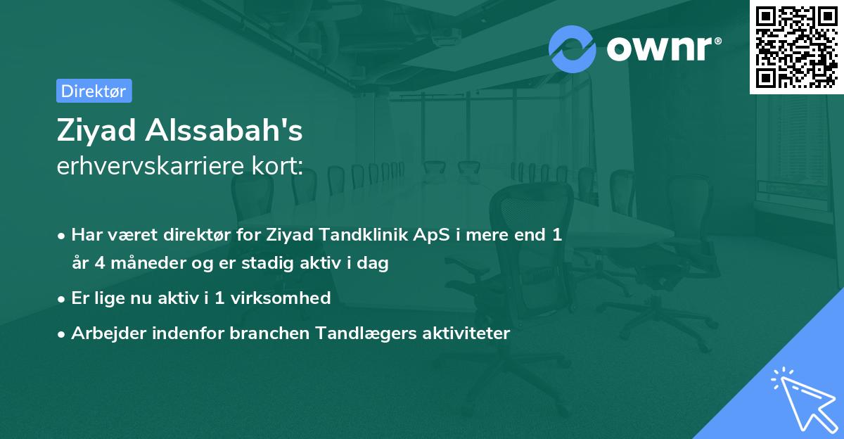 Ziyad Alssabah's erhvervskarriere kort