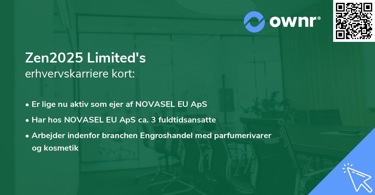 Zen2025 Limited's erhvervskarriere kort