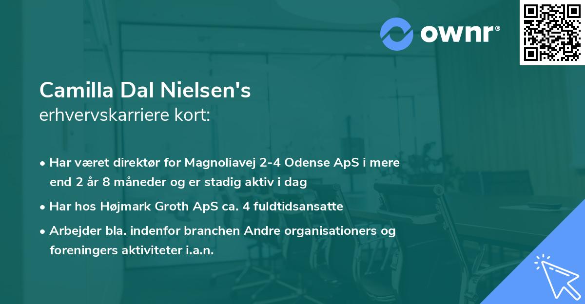 Camilla Dal Nielsen's erhvervskarriere kort