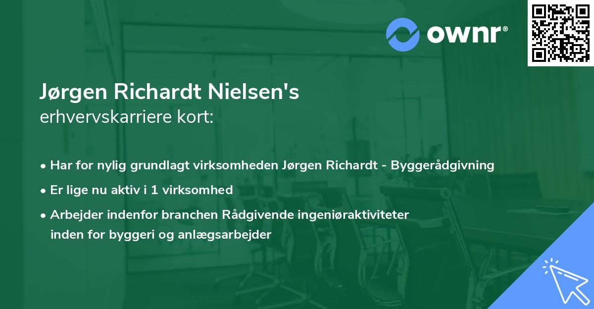 Jørgen Richardt Nielsen's erhvervskarriere kort