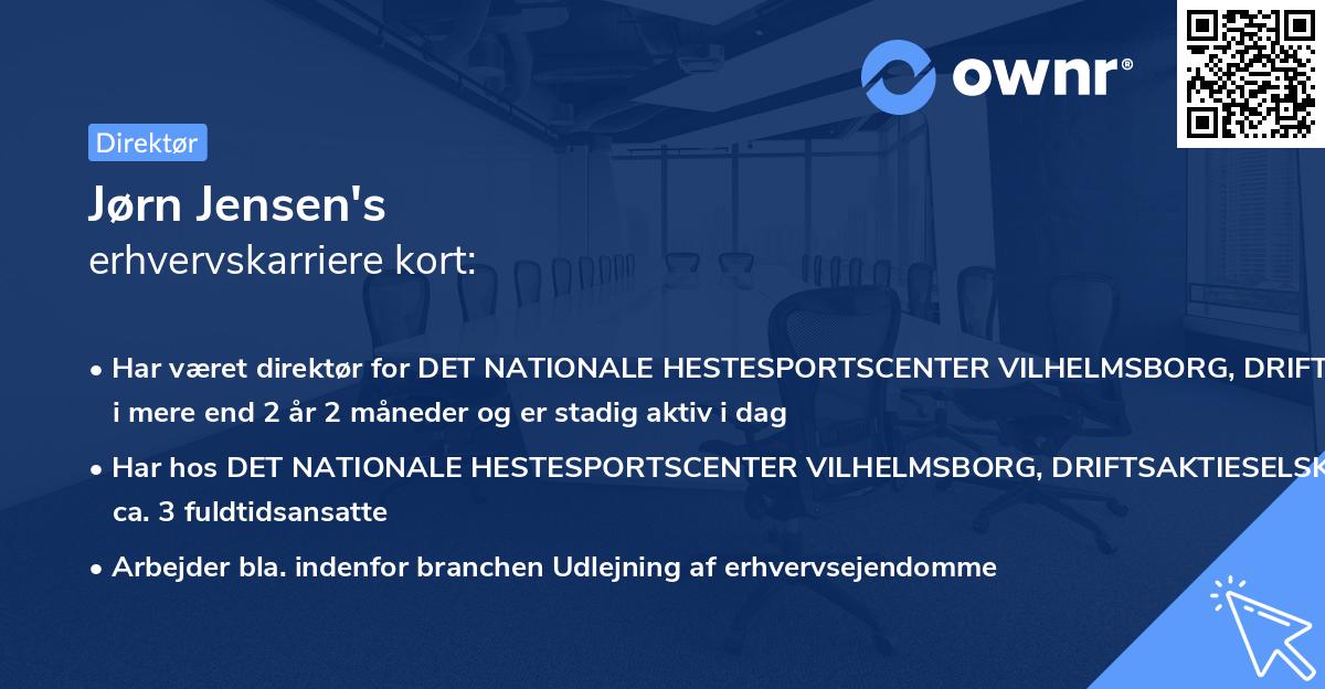 Jørn Jensen's erhvervskarriere kort