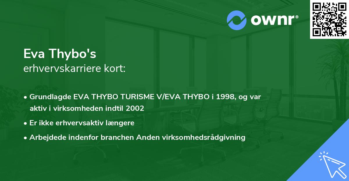 Eva Thybo's erhvervskarriere kort