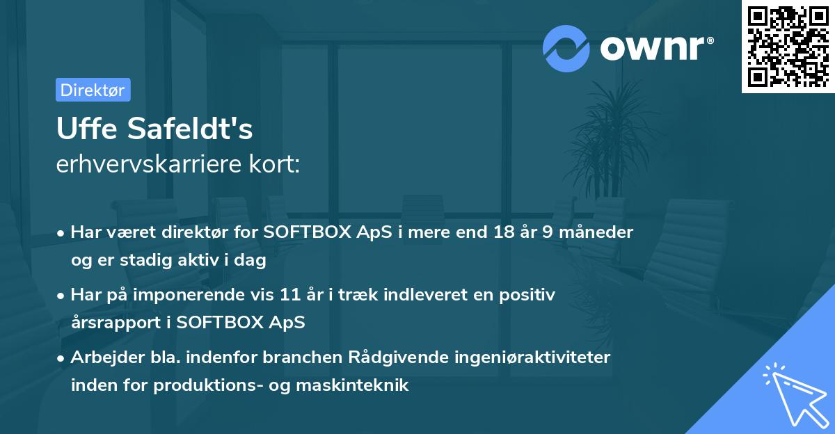Uffe Safeldt's erhvervskarriere kort