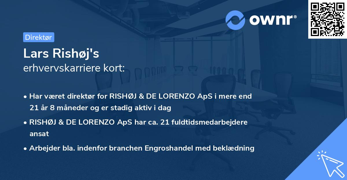 Lars Rishøj's erhvervskarriere kort