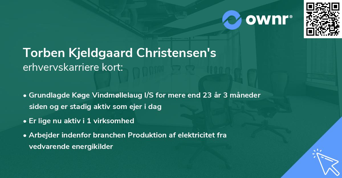 Torben Kjeldgaard Christensen's erhvervskarriere kort