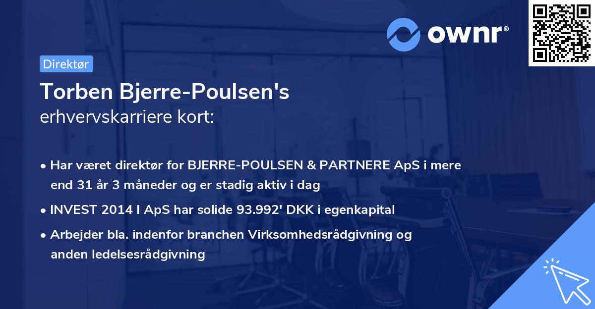 Torben Bjerre-Poulsen's erhvervskarriere kort
