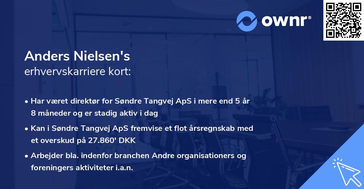 Anders Nielsen's erhvervskarriere kort