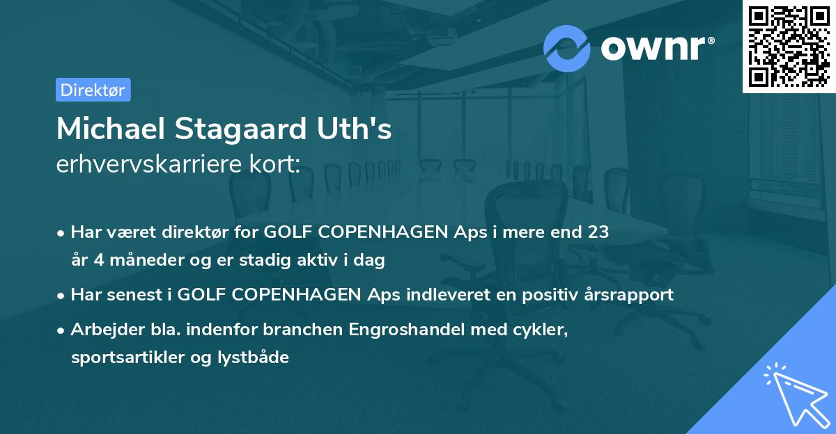 Michael Stagaard Uth's erhvervskarriere kort