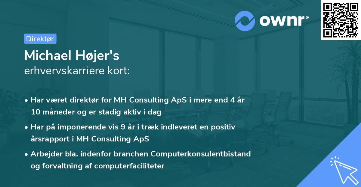 Michael Højer's erhvervskarriere kort