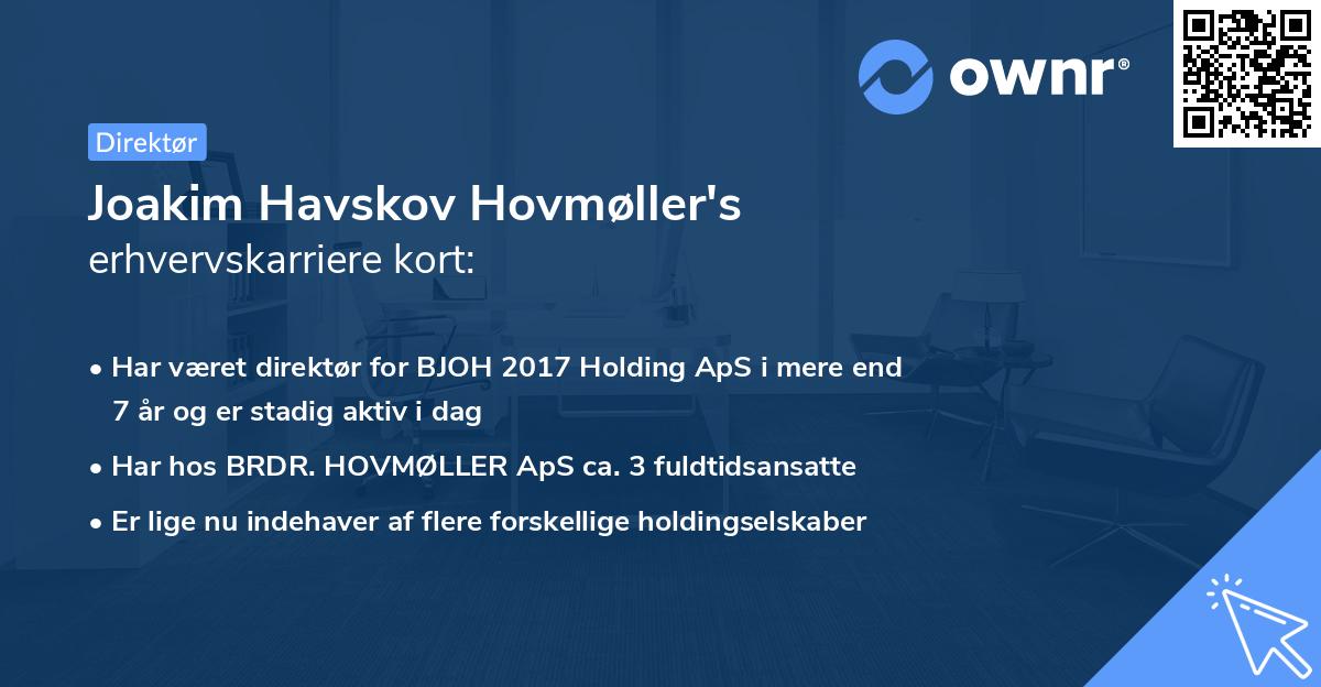 Joakim Havskov Hovmøller's erhvervskarriere kort