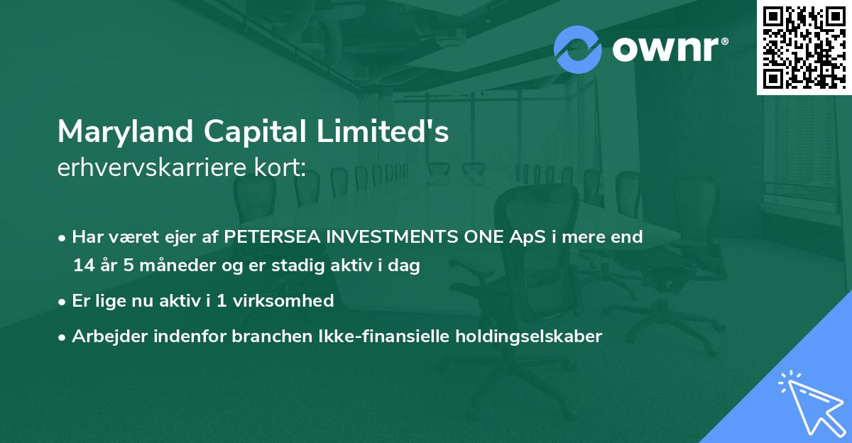 Maryland Capital Limited's erhvervskarriere kort