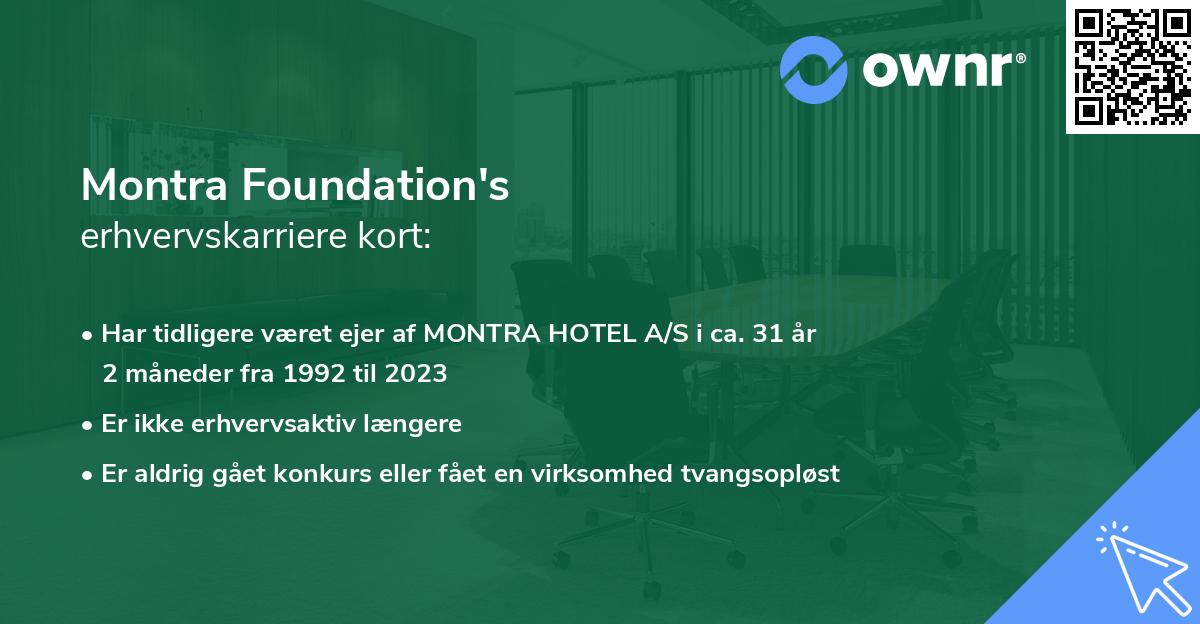 Montra Foundation's erhvervskarriere kort