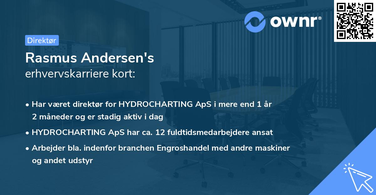 Rasmus Andersen's erhvervskarriere kort