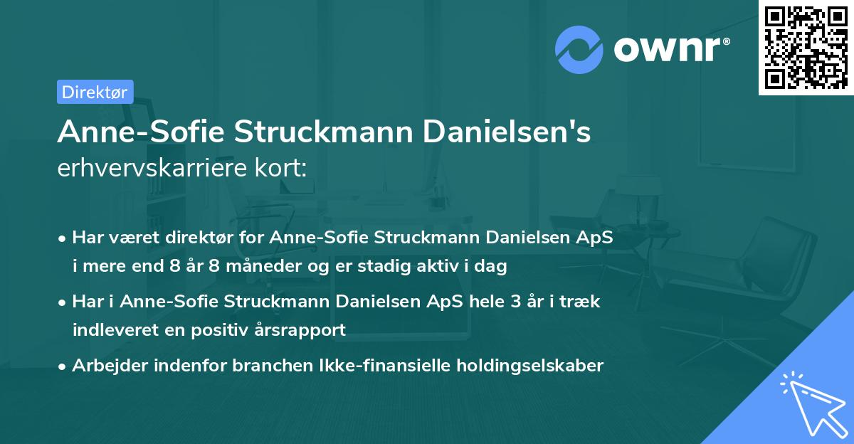 Anne-Sofie Struckmann Danielsen's erhvervskarriere kort