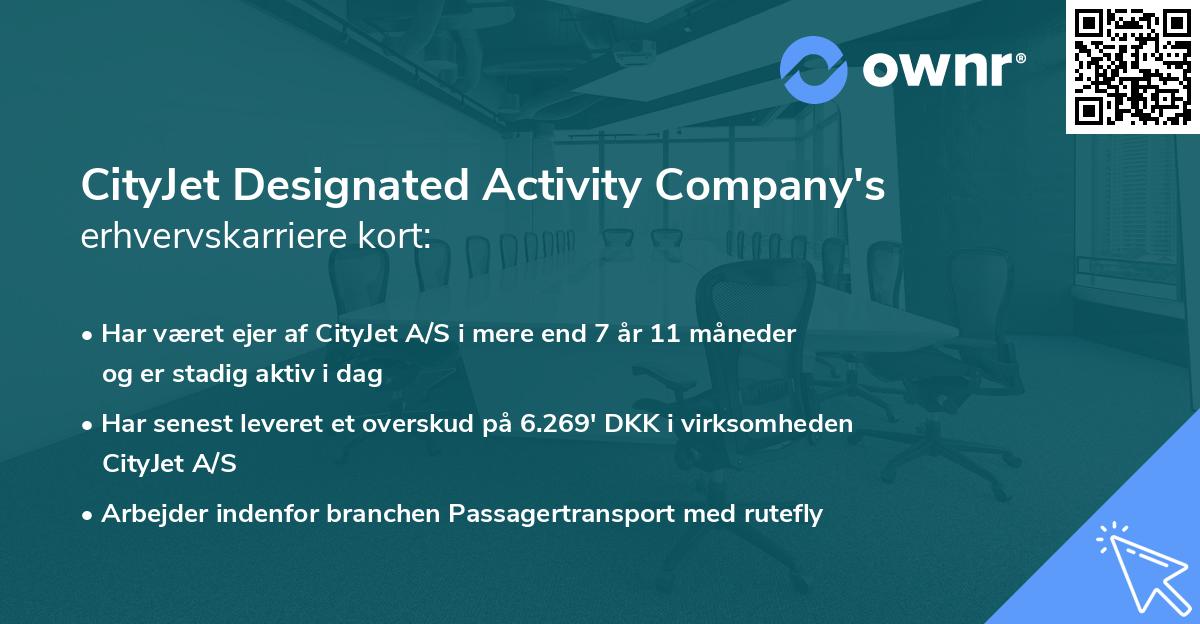 CityJet Designated Activity Company's erhvervskarriere kort