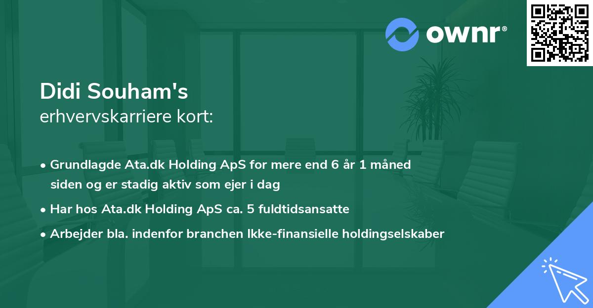 Didi Souham's erhvervskarriere kort