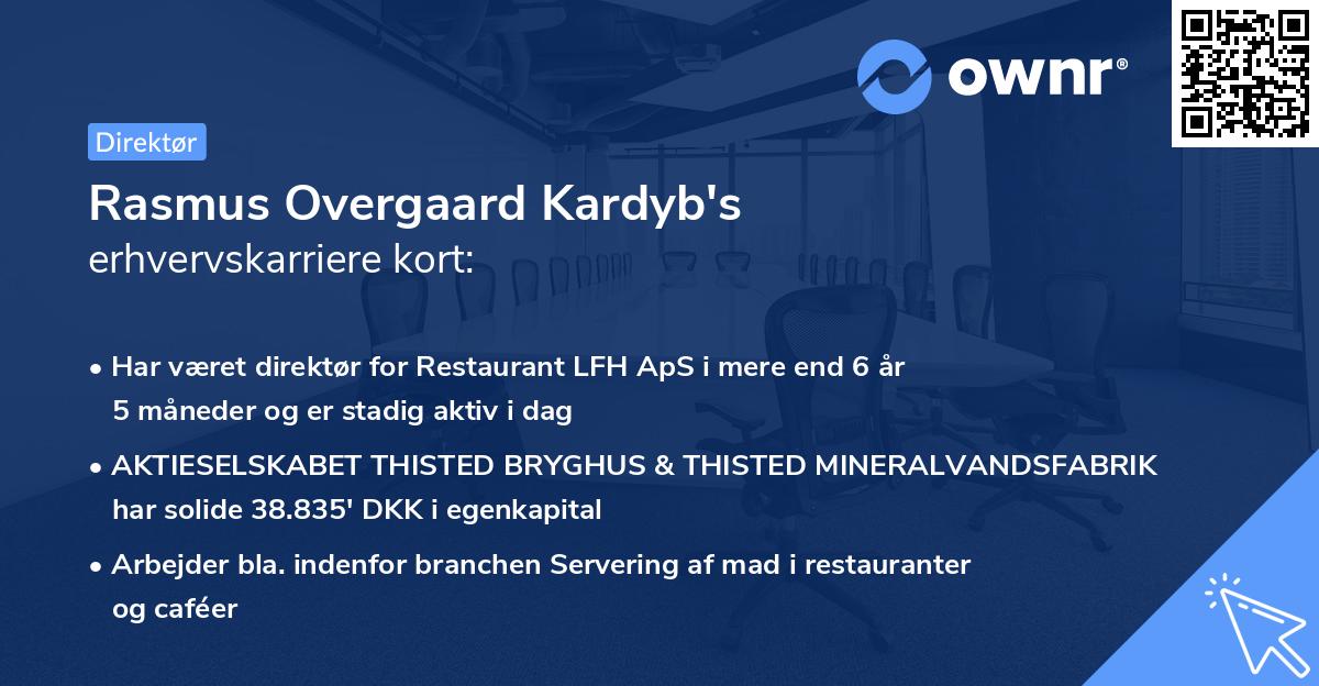 Rasmus Overgaard Kardyb's erhvervskarriere kort