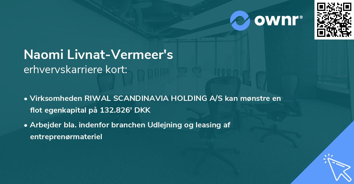 Naomi Livnat-Vermeer's erhvervskarriere kort