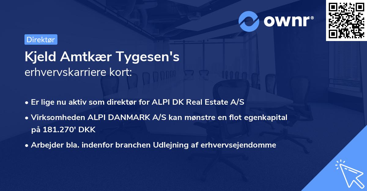 Kjeld Amtkær Tygesen's erhvervskarriere kort