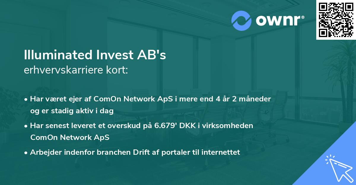 Illuminated Invest AB's erhvervskarriere kort