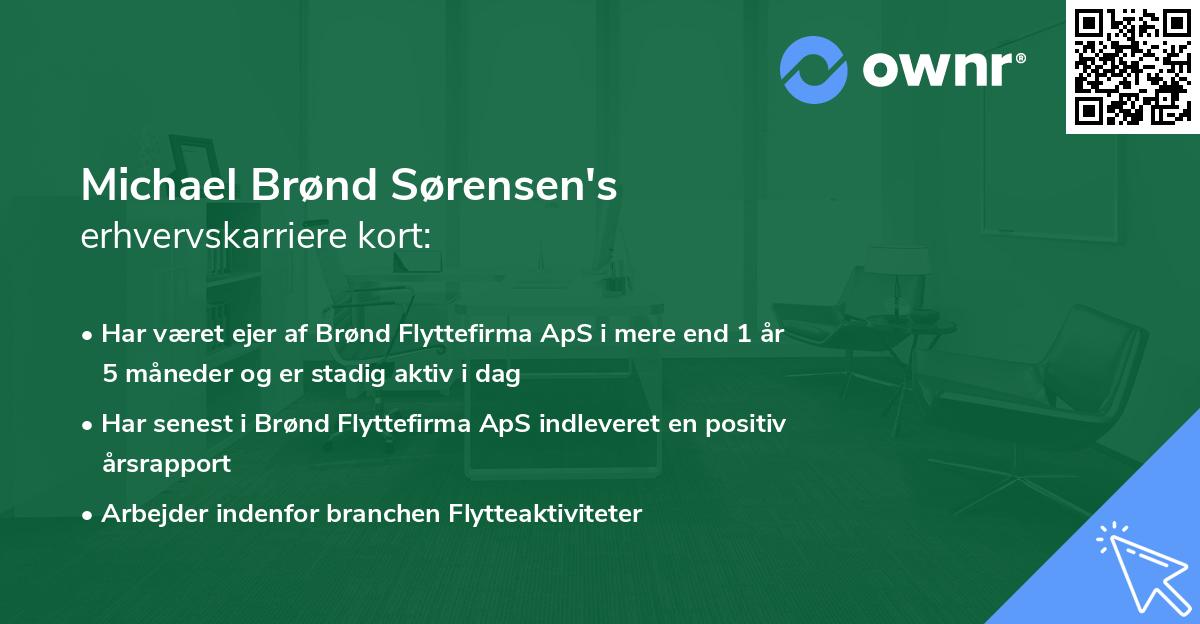 Michael Brønd Sørensen's erhvervskarriere kort