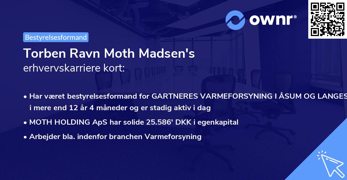 Torben Ravn Moth Madsen's erhvervskarriere kort