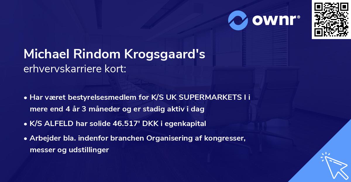 Michael Rindom Krogsgaard's erhvervskarriere kort