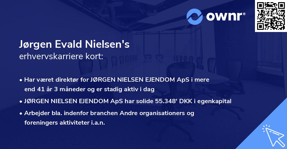 Jørgen Evald Nielsen's erhvervskarriere kort