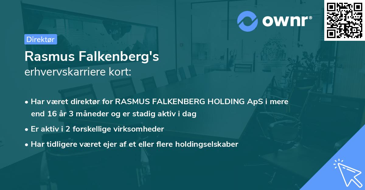 Rasmus Falkenberg's erhvervskarriere kort