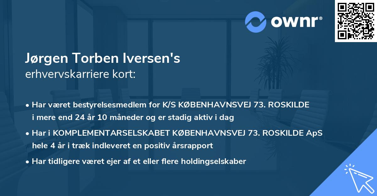 Jørgen Torben Iversen's erhvervskarriere kort