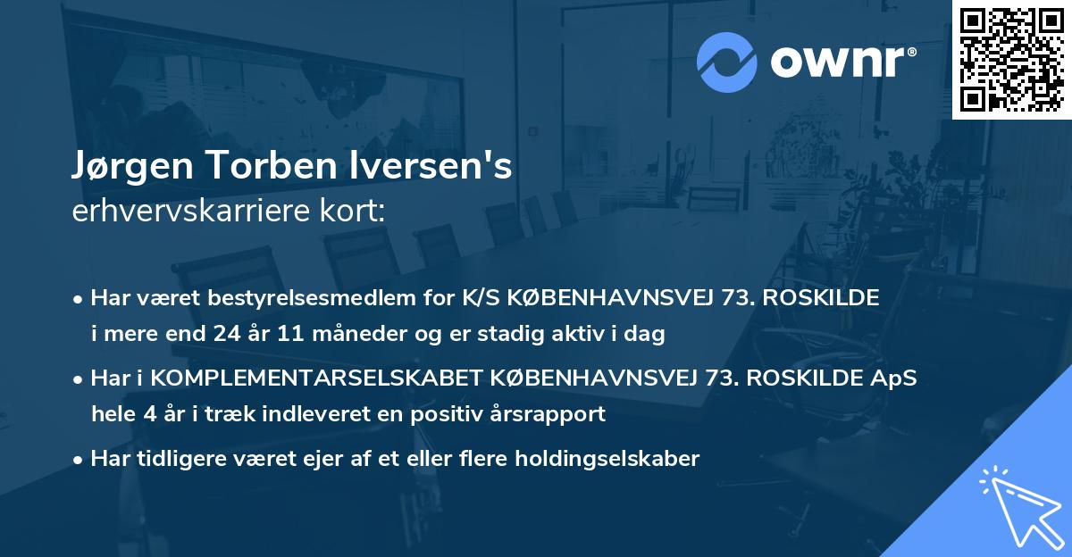 Jørgen Torben Iversen's erhvervskarriere kort