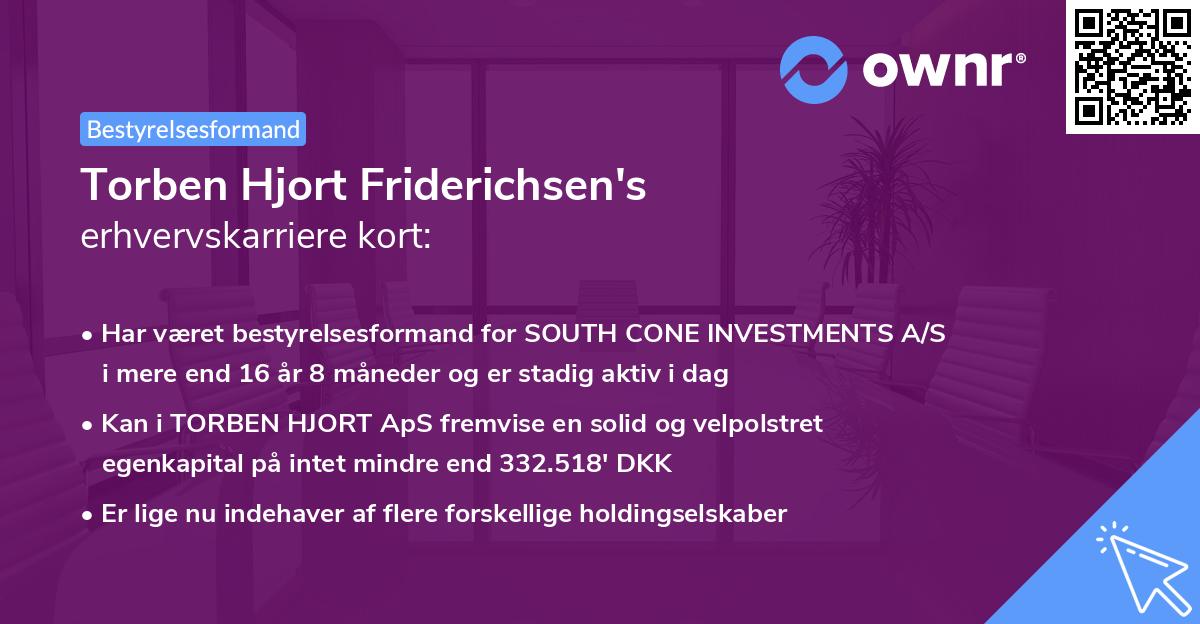 Torben Hjort Friderichsen's erhvervskarriere kort