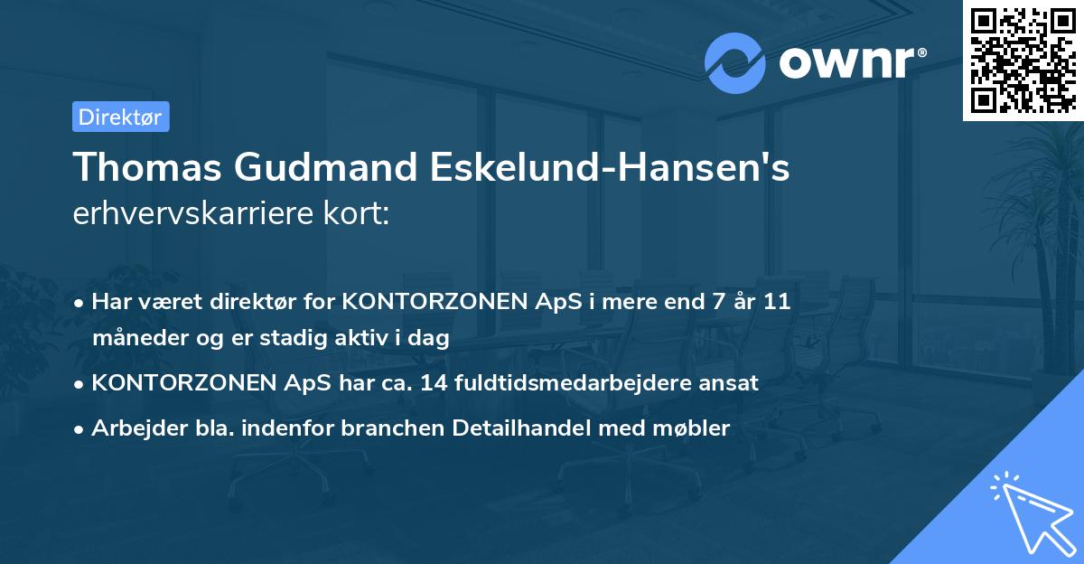 Thomas Gudmand Eskelund-Hansen's erhvervskarriere kort