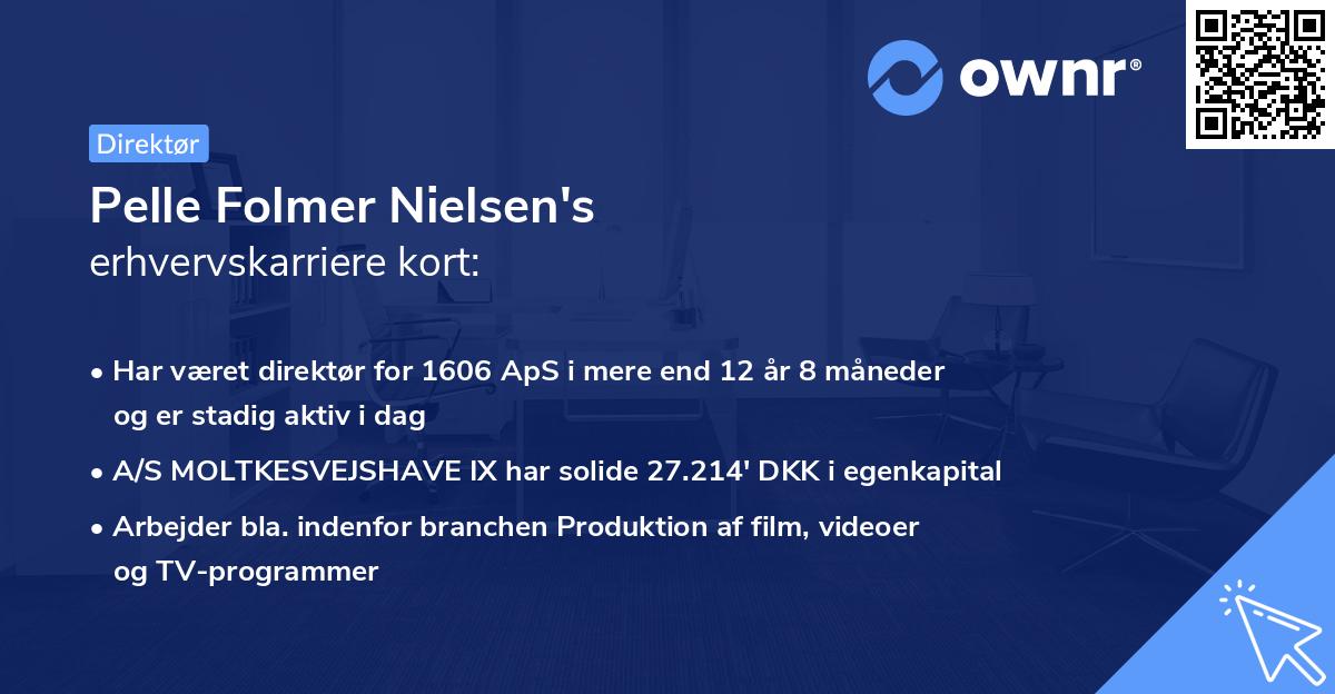 Pelle Folmer Nielsen's erhvervskarriere kort