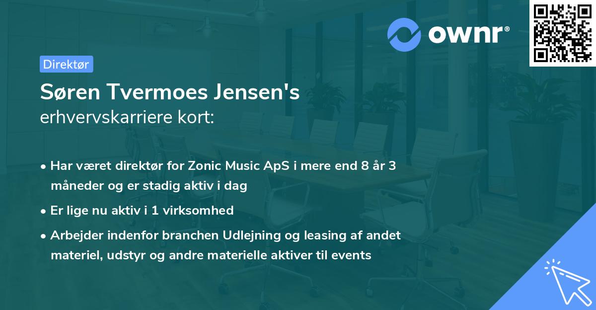 Søren Tvermoes Jensen's erhvervskarriere kort